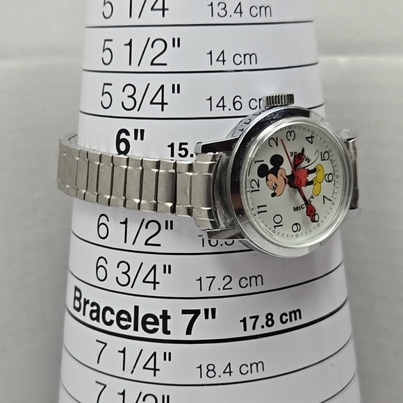 Vintage Bradley Mickey Mouse 112S Manual Wind Watch Disney Collectible Working - Picture 6 of 10